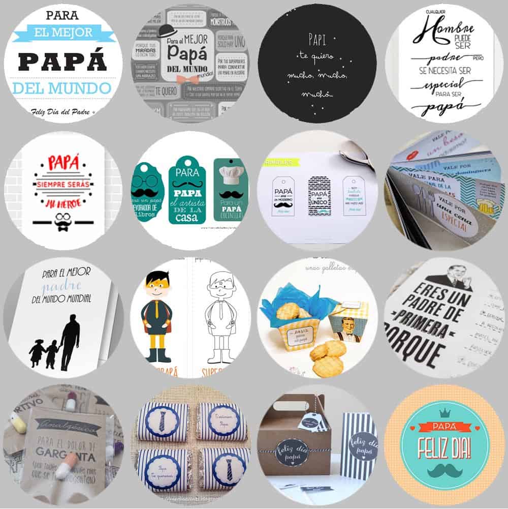 16 imprimibles gratis para el día del padre